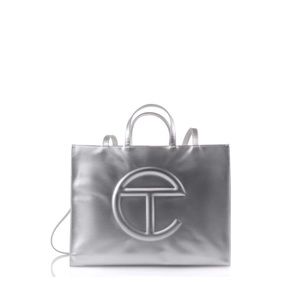 LARGE SILVER TELFAR BAG FOR SALE !! i’m selling because it’s too big for me